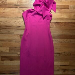 Jessica Howard Pink One-Shoulder Dress